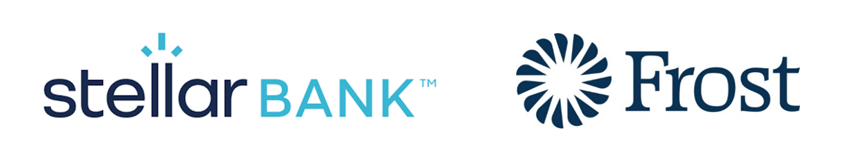2025 Business Plan Competition Gold Sponsors - Stellar Bank and Frost Bank