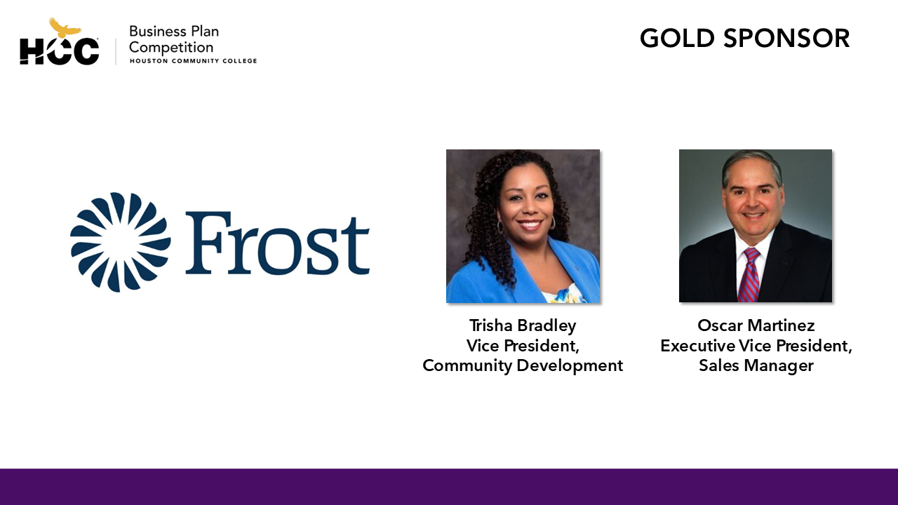 Frost Bank 2025 Business Plan Competition Gold Sponsor