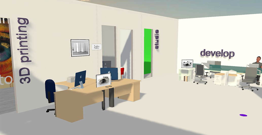 Artist rendering of new Reality COLLAB reception area