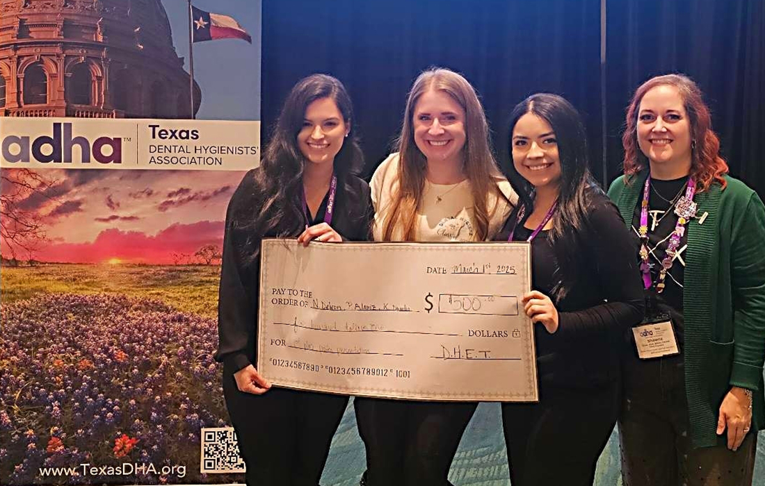 Three HCC Dental Hygiene students win first place at annual conference.