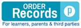 Order Records - For Learners, parents and 3rd Parties