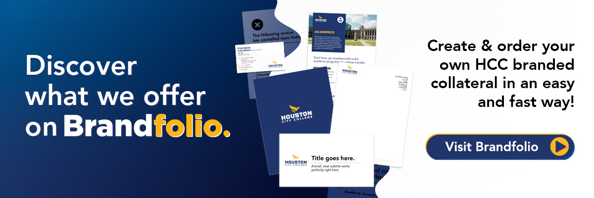 Discover what we offer on Brandfolio:  Create & order your own HCC Branded collateral