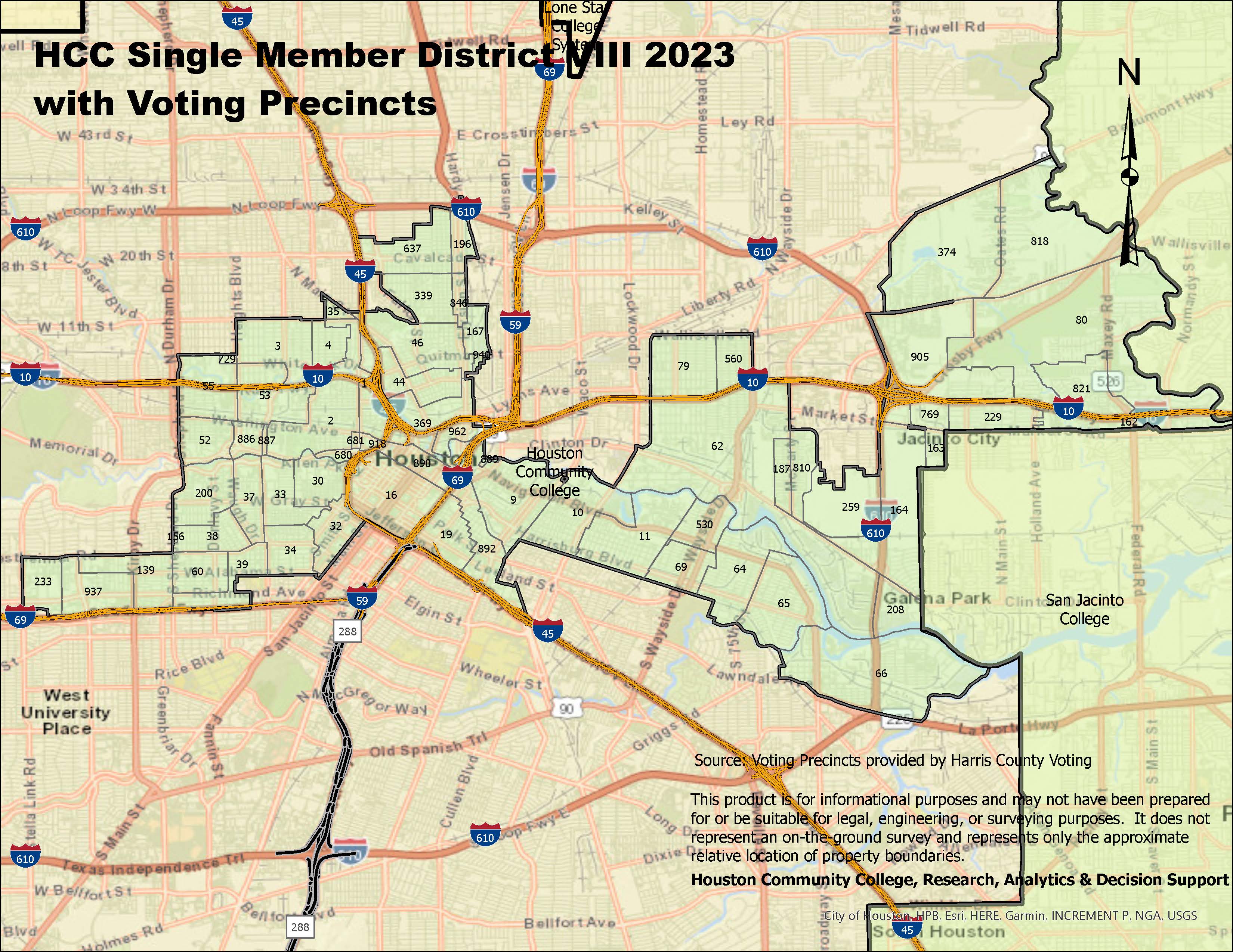 Single Member District VIII with Voting Precincts